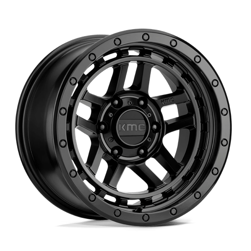 KMC KM540 RECON, 17X8.5, 6X4.5, ET18, CB66.06, SATIN BLACK