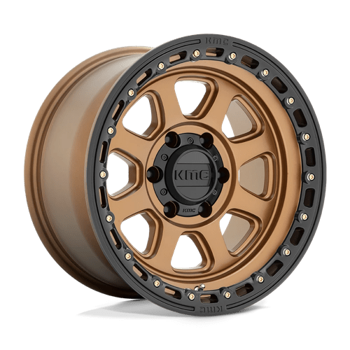 KMC KM548 CHASE, 18X9, 8X165.1, ET18, CB125.1, MATTE BRONZE W/ BLACK LIP