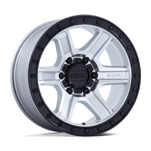 KMC KM551 OUTRUN, 18X9, 6X139.7, ET18, CB106.1, MACHINED W/ GLOSS BLACK LIP