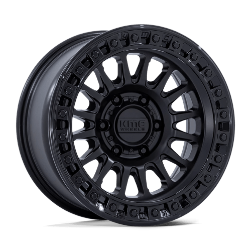 KMC KM552 IMS, 18X9, 6X139.7, ET0, CB106.1, MATTE BLACK W/ GLOSS BLACK LIP