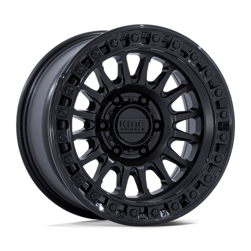 KMC KM552 IMS, 18X9, 6X120, ET18, CB66.9, MATTE BLACK W/ GLOSS BLACK LIP