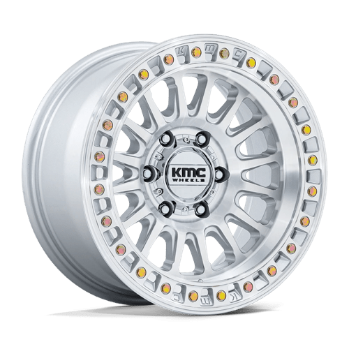 KMC KM552 IMS, 17X8.5, 6X139.7, ET-10, CB106.1, GLOSS SILVER W/ MACHINED FACE