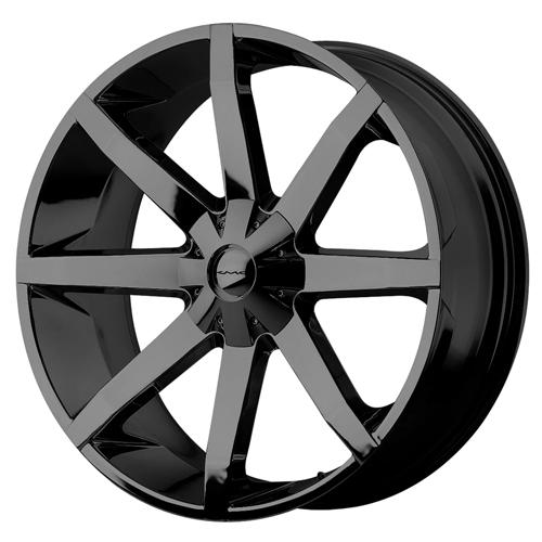 KMC KM651 SLIDE, 22X9.5, 6X114.3/6X139.7, ET15, CB78.1, GLOSS BLACK