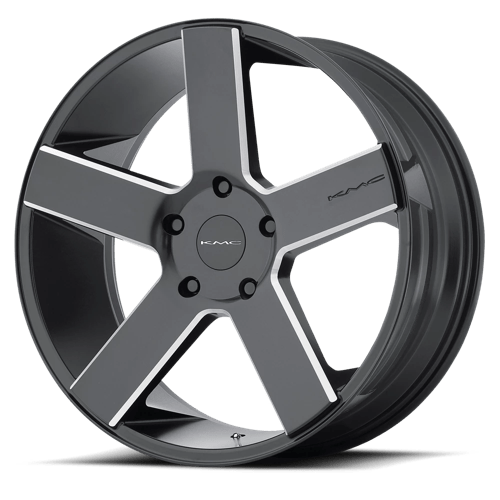 KMC KM690 MC 5, 22X9, 6X139.7, ET30, CB106.1, SATIN BLACK W/ MILLING