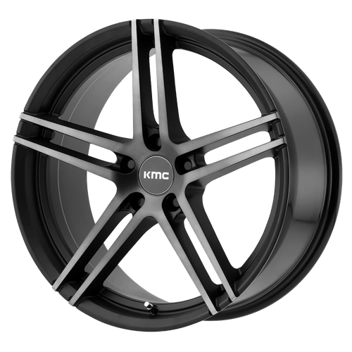 KMC KM703 MONOPHONIC, 20X10, 5X112, ET45, CB66.56, SATIN BLACK W/ TITAN-BLK FACE