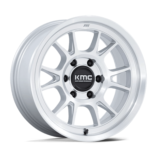 KMC KM729 RANGE, 17X8.5, 6X139.7, ET0, CB106.1, GLOSS SILVER W/ MACHINED FACE
