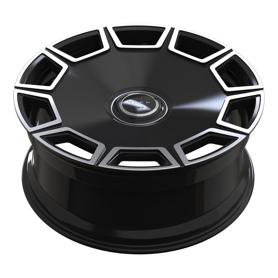 Koko Kuture Sicily, 24x10, 5x130, ET10, CB84.1, Machined Black - 2410P10KOSICMB