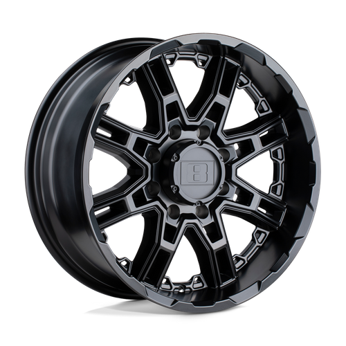 Level 8 SLINGSHOT, 22X11.5, 8X180, ET-44, CB125.1, MATTE BLACK