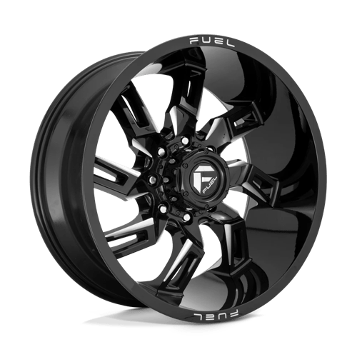 Fuel 1PC D747 LOCKDOWN, 20X10, 8X180, ET-18, CB124.2, GLOSS BLACK MILLED
