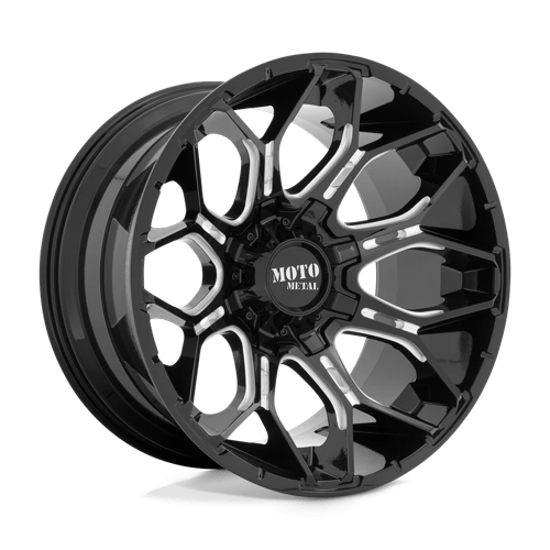Moto Metal MO808 SNIPER, 20X9, 8X170, ET0, CB125.1, GLOSS BLACK MILLED