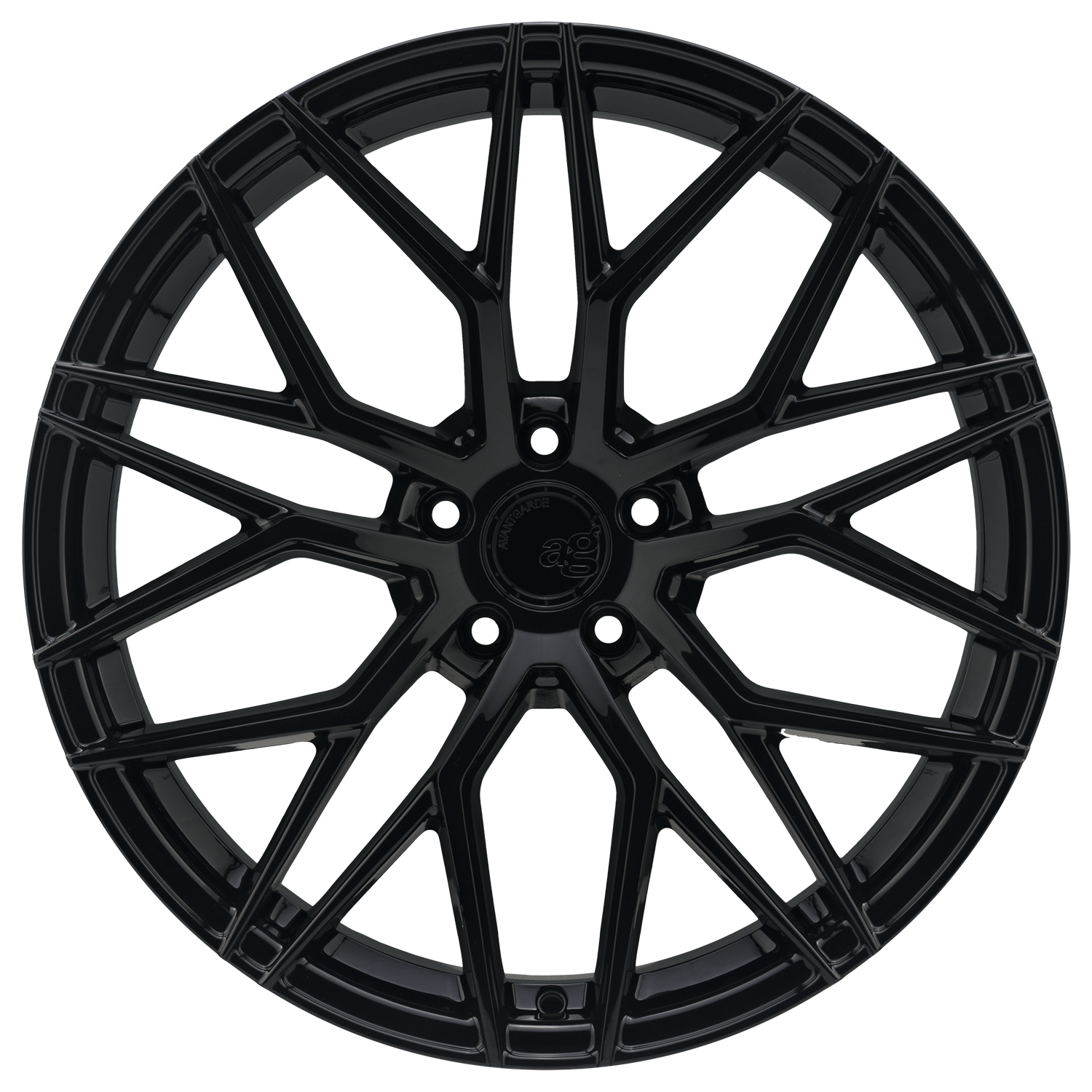 Avant Garde M520-R, Flat Concave Profile, 20x9, 5x112, ET32, CB66.56, Gloss Black