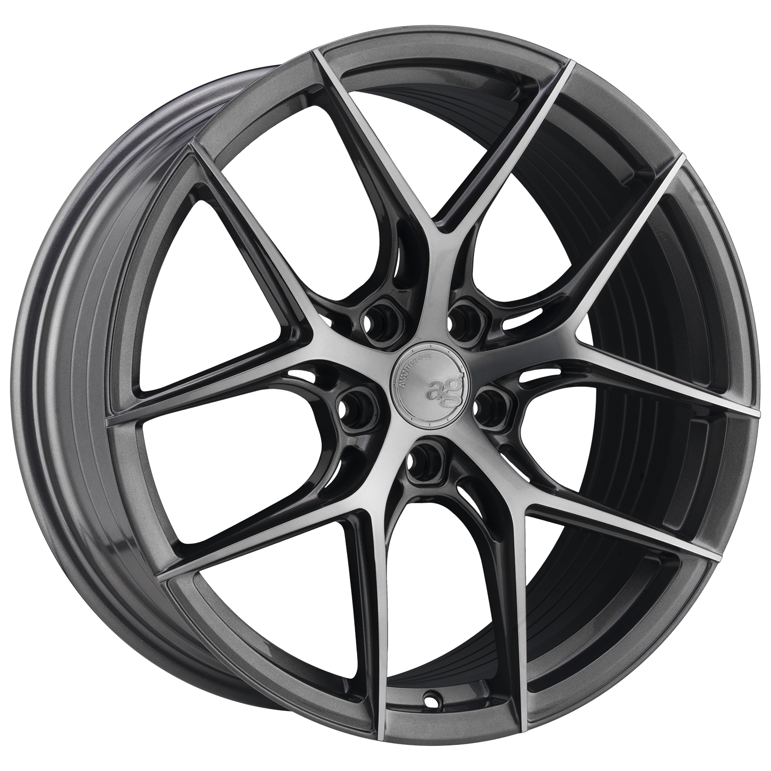 Avant Garde M580-R, Flat Concave Profile, 20x9, 5x120, ET38, CB66.9, Dark Graphite Metallic