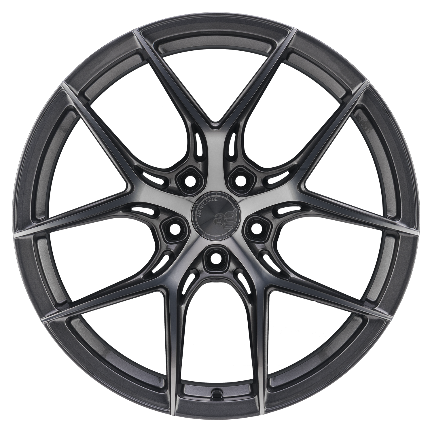 Avant Garde M580-R, Flat Concave Profile, 20x9, 5x120, ET38, CB66.9, Dark Graphite Metallic