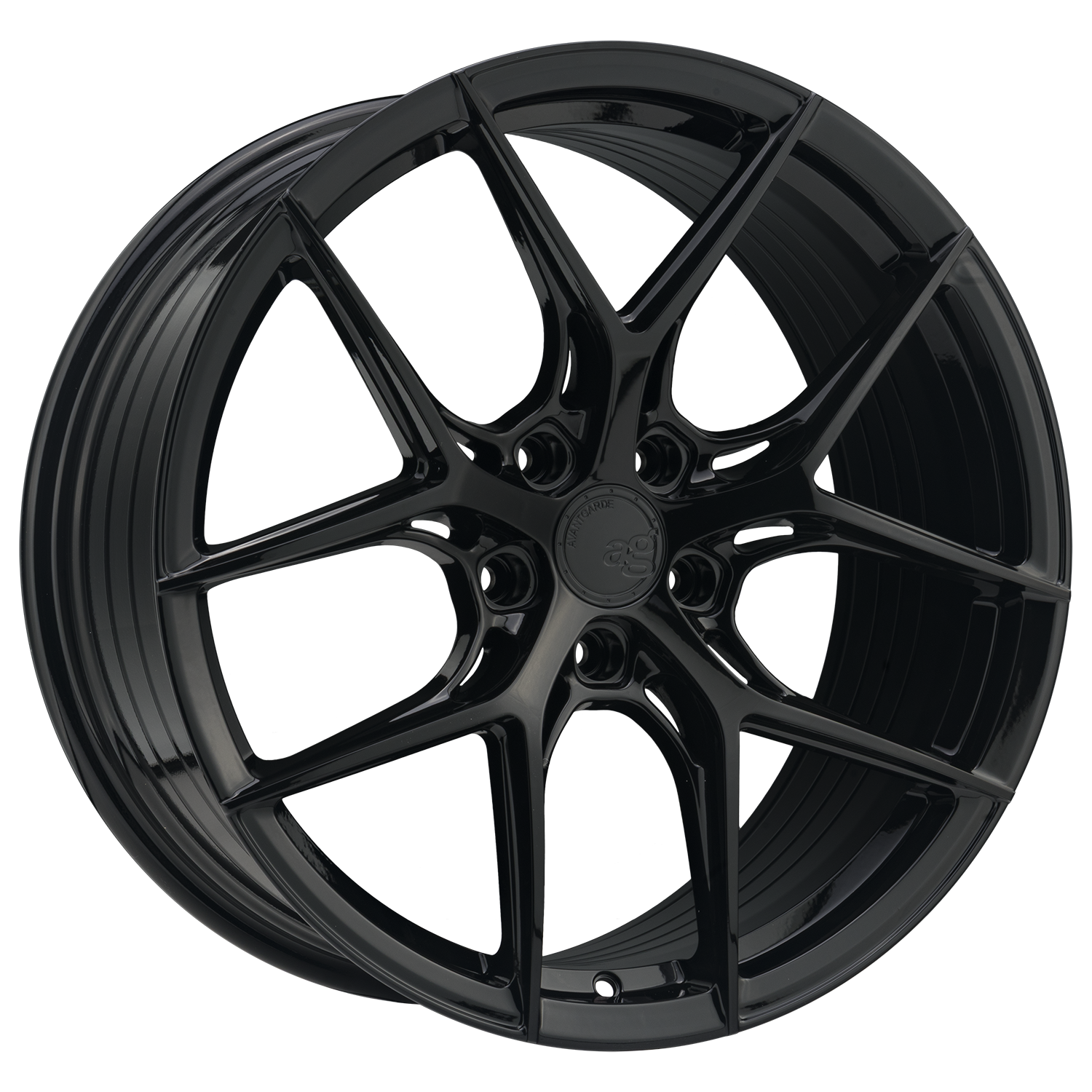 Avant Garde M580-R, Deep Concave Profile, 20x11, 5x120, ET45, CB66.9, Gloss Black
