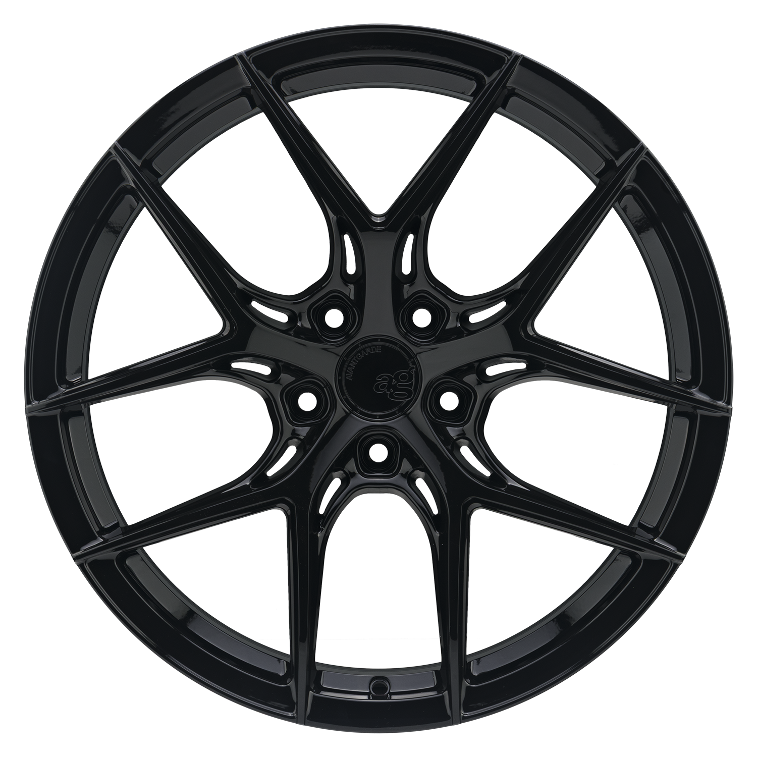 Avant Garde M580-R, Deep Concave Profile, 20x11, 5x120, ET45, CB66.9, Gloss Black