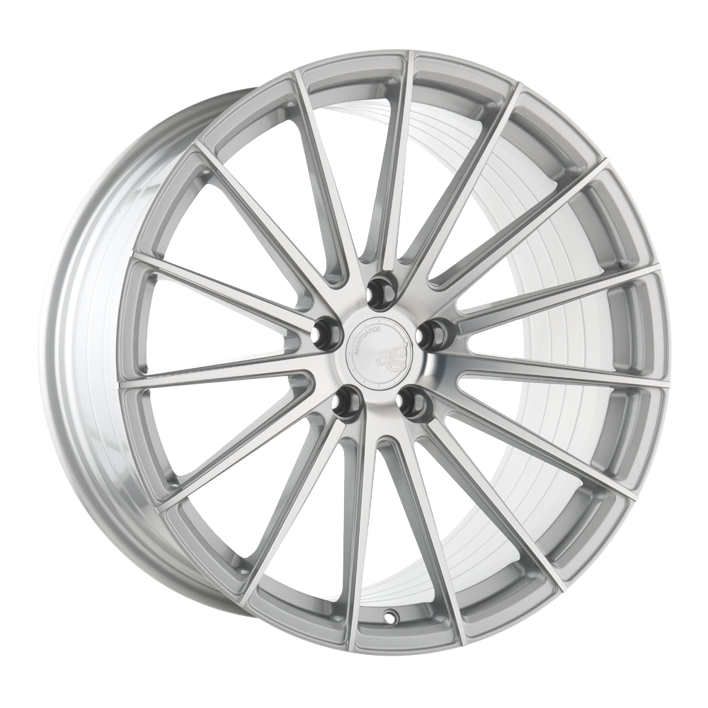 Avant Garde M615, Deep Concave Profile, 22x10.5, 5x100 to 5x132, ET15 to 45, CB54.1 to 84.1, Silver Machined