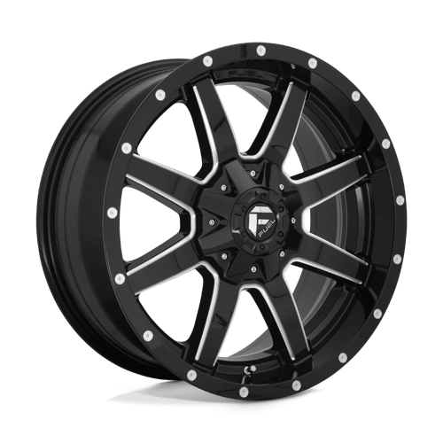 Fuel 1PC D610 MAVERICK, 18X9, 8X165.1, ET20, CB125.1, GLOSS BLACK MILLED