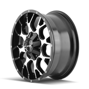 Mayhem Warrior 8015, 18X9, 6X135/6X139.7, ET18, CB106, Black/Machined Face - 8015-8937B18
