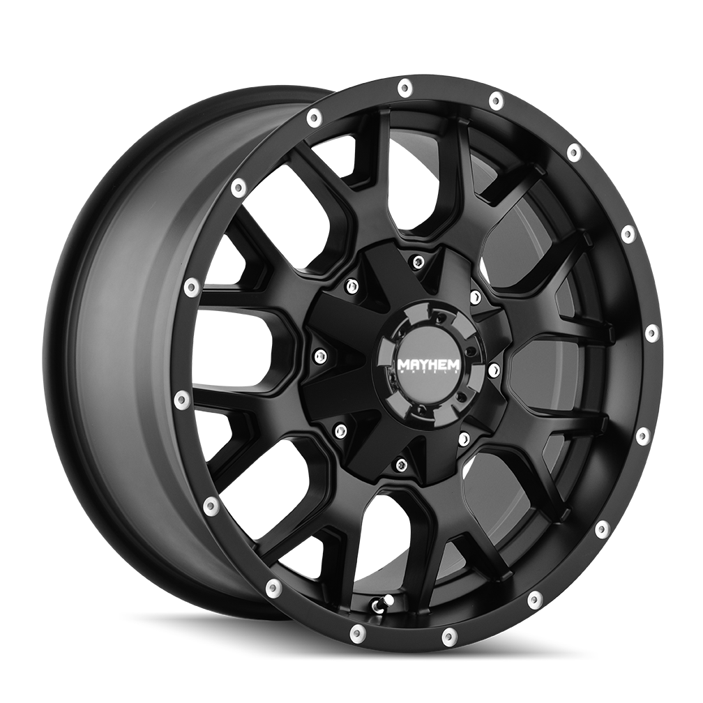 Mayhem Warrior 8015, 20X9, 6X120/6X139.7, ET30, CB78.1, Matte Black - 8015-2994MB30