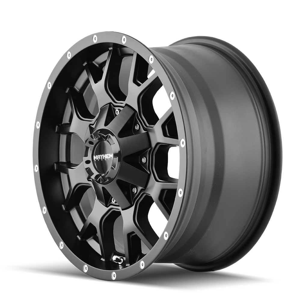 Mayhem Warrior 8015, 18X9, 8X170, ET-12, CB125.2, Matte Black - 8015-8970MB