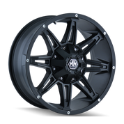 Mayhem Rampage 8090, 20X9, 8X180, ET18, CB124.1, Matte Black - 8090-2978MB18