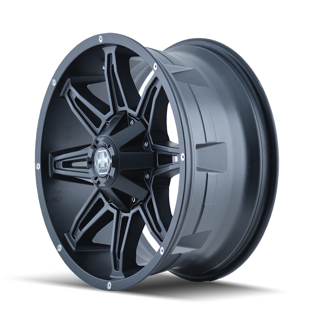 Mayhem Rampage 8090, 20X10, 5X127/5X139.7, ET-25, CB87, Matte Black - 8090-2152MB