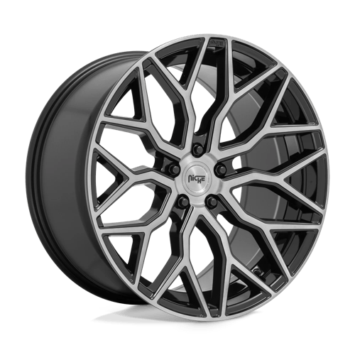 Niche 1PC M262 MAZZANTI, 19X9.5, 5X120, ET35, CB72.56, GLOSS BLACK BRUSHED FACE
