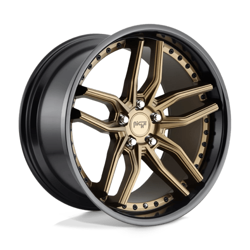 Niche 1PC M195 METHOS, 19X8.5, 5X114.3, ET35, CB72.56, MATTE BRONZE BLACK BEAD RING