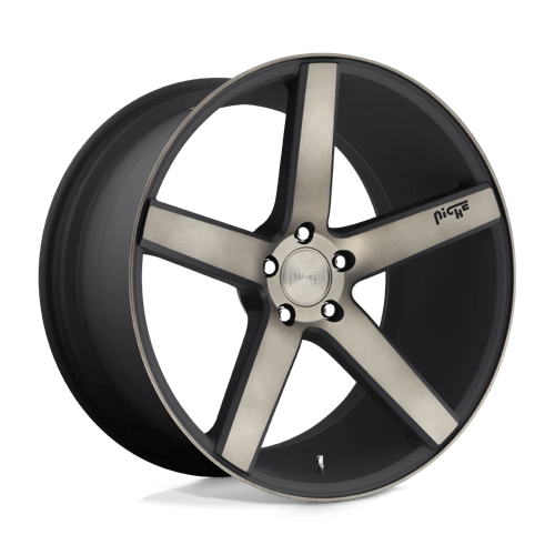 Niche 1PC M134 MILAN, 19X8.5, 5X114.3, ET35, CB72.56, MATTE BLACK DDT MACHINED