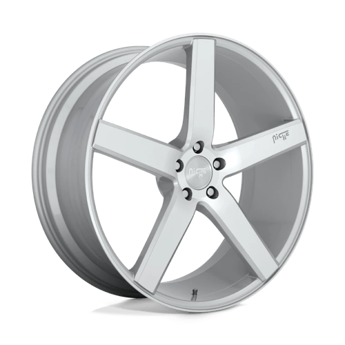 Niche 1PC M135 MILAN, 18X8, 5X114.3, ET40, CB72.56, GLOSS SILVER MACHINED