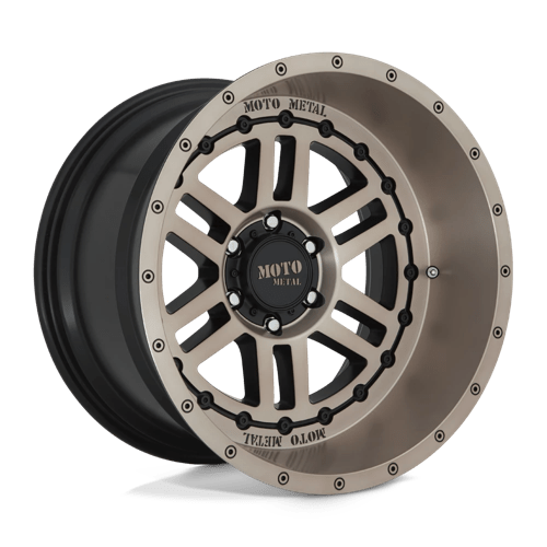Moto Metal MO800 DEEP SIX, 20X12, 8X170, ET-44, CB125.1, SATIN BLACK W/ BRONZE TINT