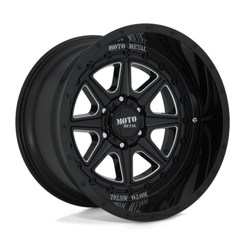 Moto Metal MO801 PHANTOM, 20X10, 5X127, ET-18, CB71.5, GLOSS BLACK MILLED