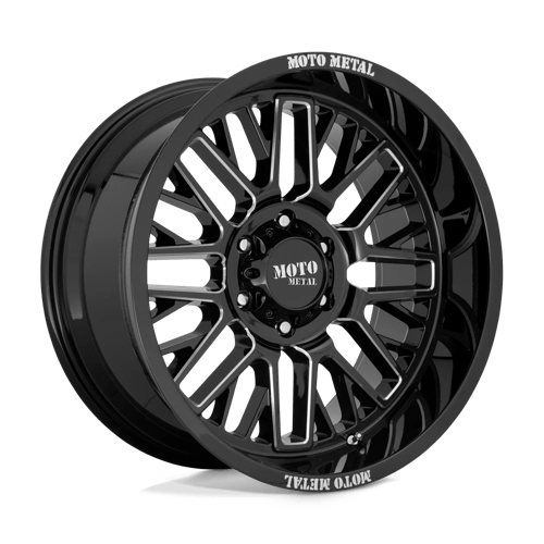 Moto Metal MO802 WARLOCK, 20X9, 5X127, ET18, CB71.5, GLOSS BLACK MILLED