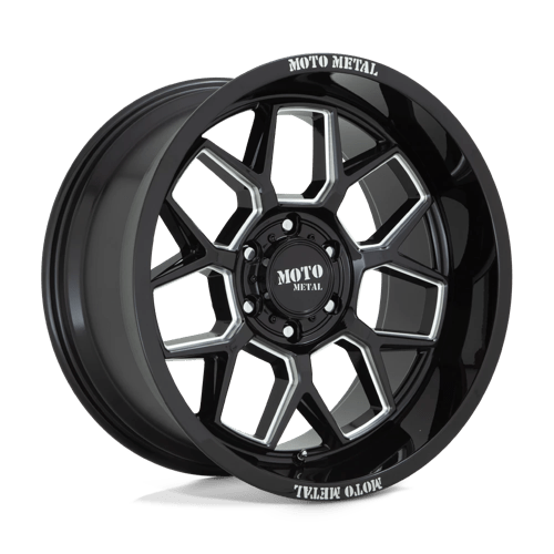 Moto Metal MO803 BANSHEE, 20X10, 6X135, ET-18, CB87.1, GLOSS BLACK MILLED