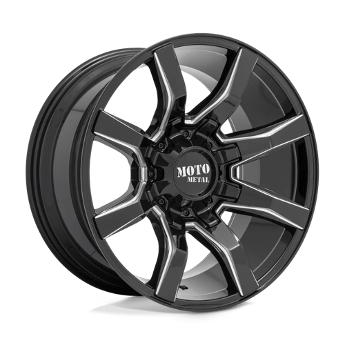 Moto Metal MO804 SPIDER, 20X9, 5X127/5X139.7, ET0, CB78.1, GLOSS BLACK MILLED