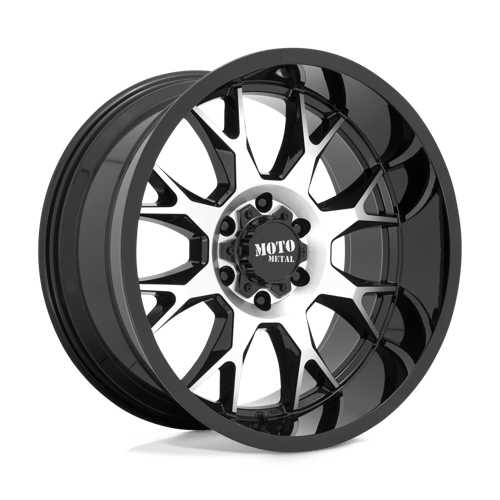 Moto Metal MO806, 20X10, 5X127, ET-18, CB71.5, GLOSS BLACK MACHINED