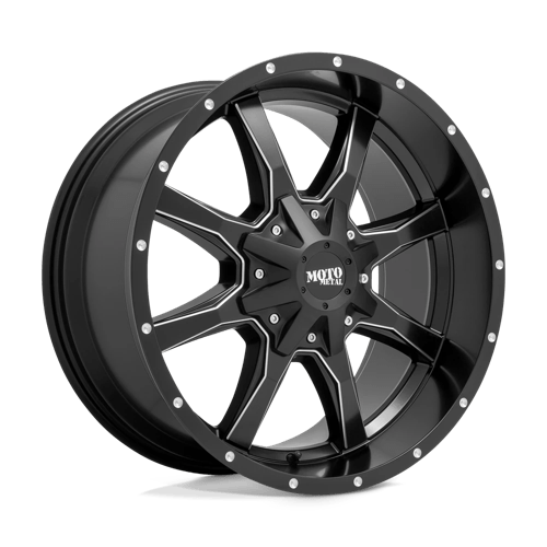 Moto Metal MO970, 18X10, 6X135/6X139.7, ET-24, CB106.1, SEMI GLOSS BLACK MILLED