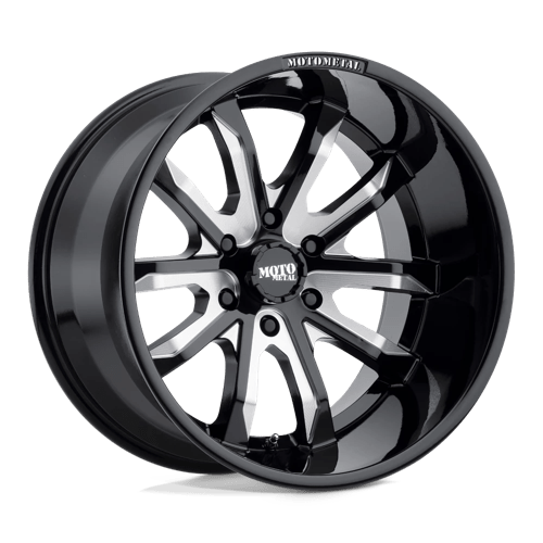 Moto Metal MO983 DAGGER, 20X9, 6X4.5, ET30, CB72.56, GLOSS BLACK MILLED