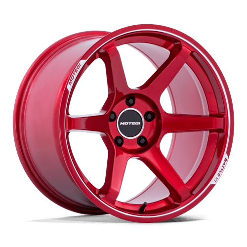 Motegi MR160 BATTLE VI, 19X9.5, 5X100, ET40, CB56.15, CHERRY RED METALLIC W/ MCH LIP