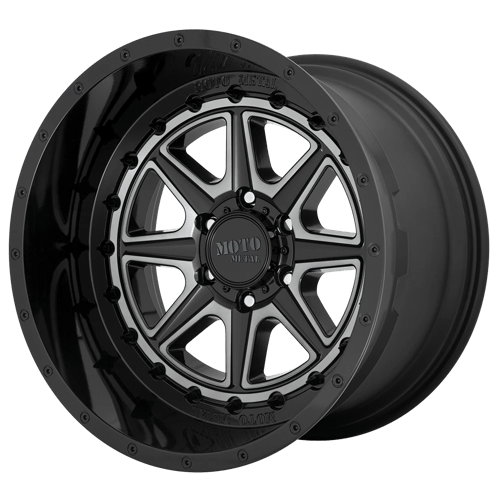 Moto Metal MO801 PHANTOM, 20X10, 6X135, ET-18, CB87.1, GLOSS BLACK W/ GRAY TINT