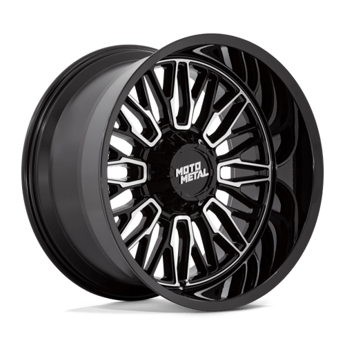 Moto Metal MO809 STINGER, 20X9, 8X180, ET18, CB124.2, GLOSS BLACK MACHINED
