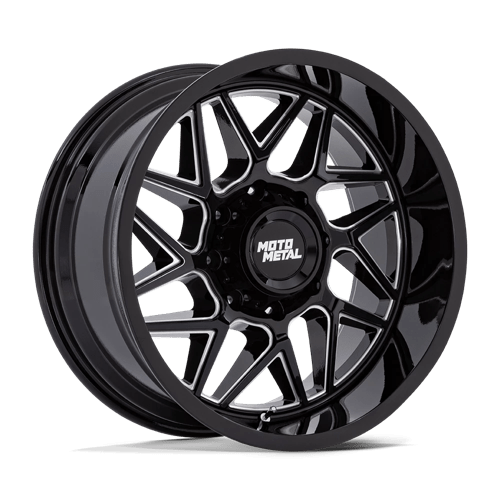 Moto Metal MO812 TURBINE, 20X9, 5X127, ET20, CB71.5, GLOSS BLACK MILLED