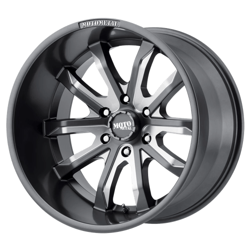 Moto Metal MO983 DAGGER, 20X9, 6X4.5, ET30, CB72.56, SATIN GRAY MILLED