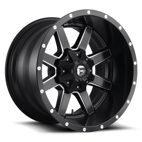 Fuel 1PC D538 MAVERICK, 20X12, 6X135/6X139.7, ET-44, CB106.1, MATTE BLACK MILLED