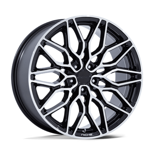 Niche 1PC NC277 CALABRIA 5, 20X9, 5X112, ET27, CB66.56, GLOSS BLACK MACHINED