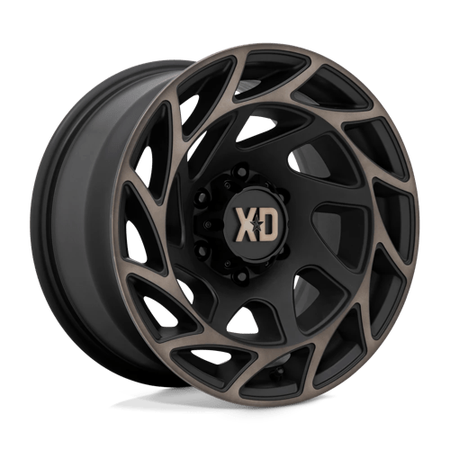 XD XD860 ONSLAUGHT, 22X12, 8X170, ET-44, CB125.1, SATIN BLACK W/ BRONZE TINT