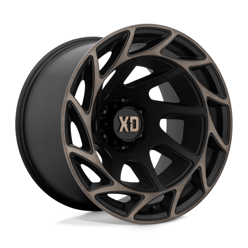 XD XD860 ONSLAUGHT, 20X12, 6X139.7, ET-44, CB106.1, SATIN BLACK W/ BRONZE TINT