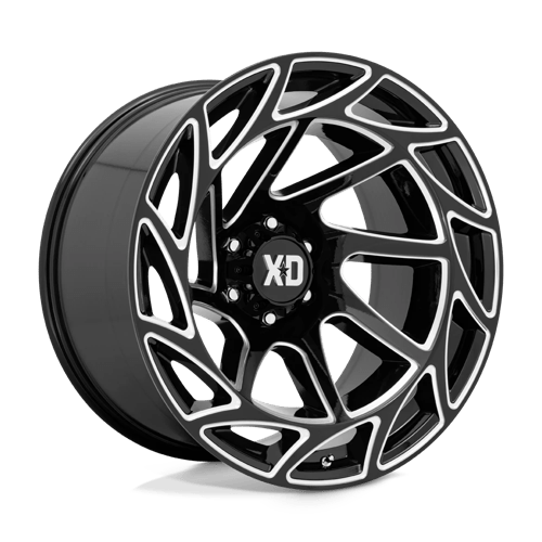 XD XD860 ONSLAUGHT, 22X12, 6X139.7, ET-44, CB106.1, GLOSS BLACK MILLED