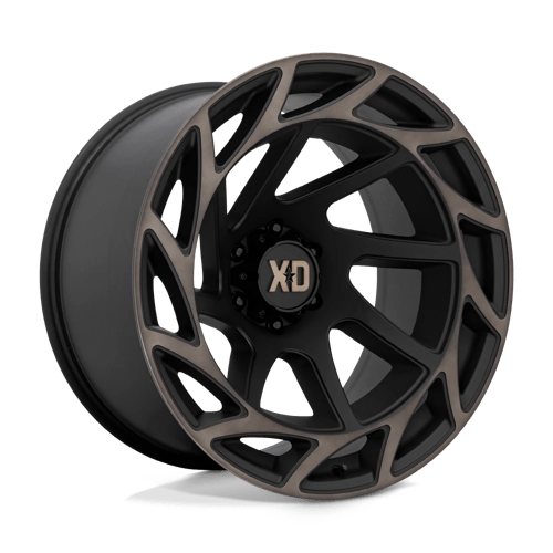 XD XD860 ONSLAUGHT, 22X12, 6X139.7, ET-44, CB106.1, SATIN BLACK W/ BRONZE TINT