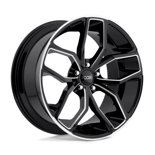 Foose 1PC F150 OUTCAST, 20X10, 5X120, ET40, CB72.56, GLOSS BLACK MILLED